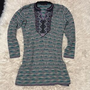 Coogi style sweater.